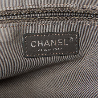 Chanel Metallic Calfskin Quilted Medium Casual Rock Flap Silver 6 of 10