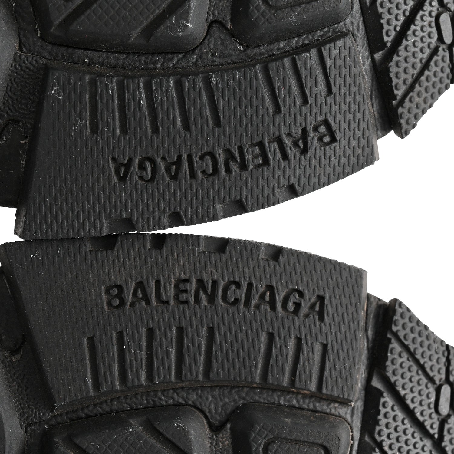 Balenciaga Mesh Rubber Monocolor Mens Runner Sneakers 42 Black 7 of 9