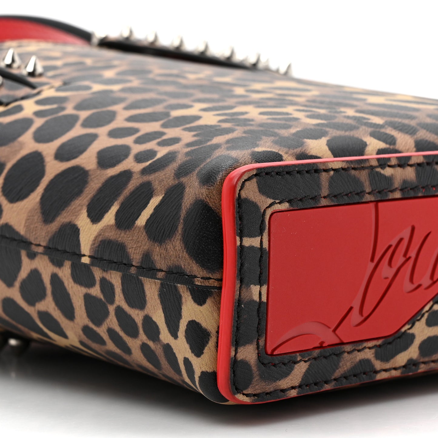 Calfskin Leopard Mini North South Cabata Tote Multicolor