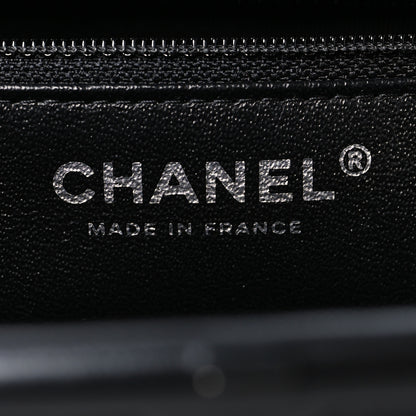 Chanel Lambskin Chevron Quilted Timeless Clutch So Black 6 of 11