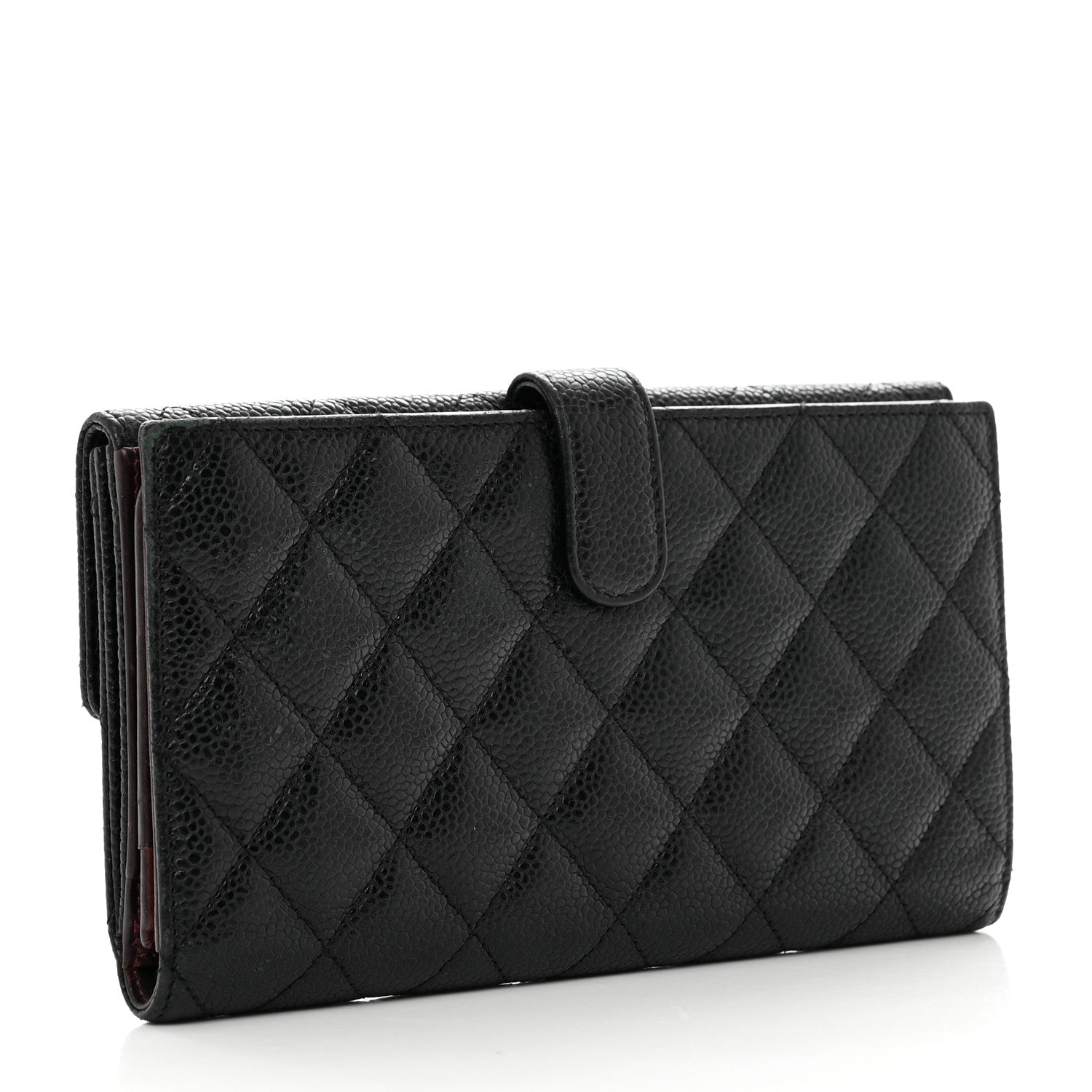 Chanel Caviar Quilted Long Flap Wallet Black 3 of 10