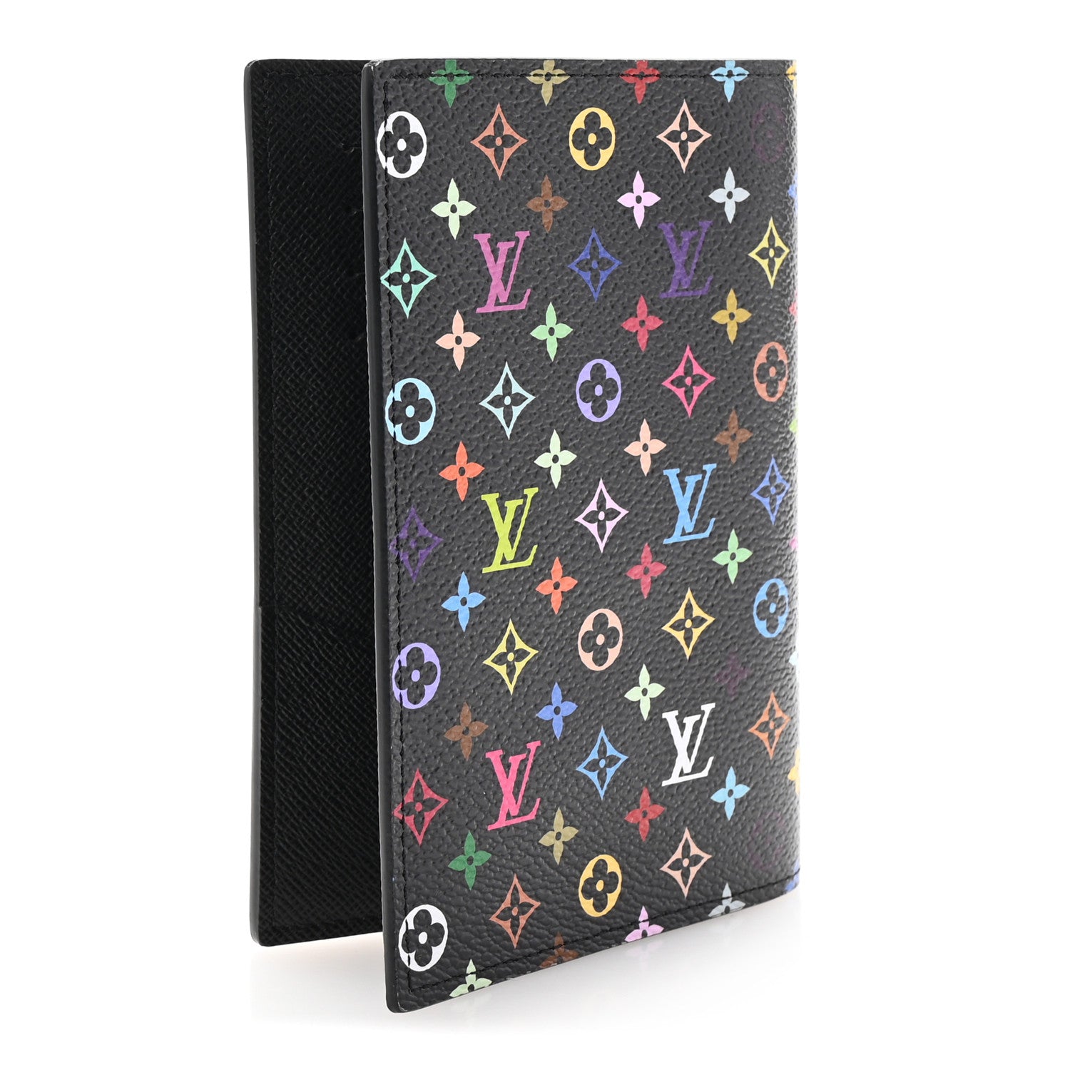Louis Vuitton LV X TM Monogram Multicolor Passport Cover Black 3 of 6