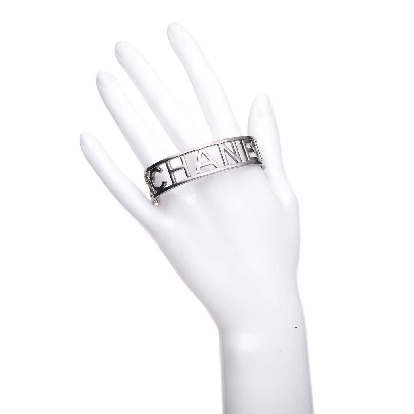 Ruthenium Logo Cuff Bracelet