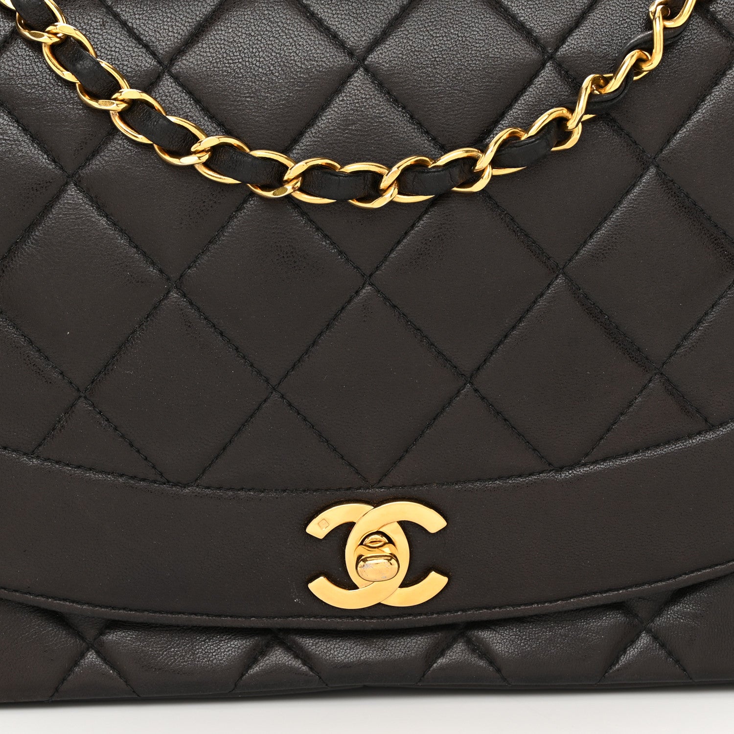 Chanel Lambskin Quilted Medium Single Flap Black 8 of 14
