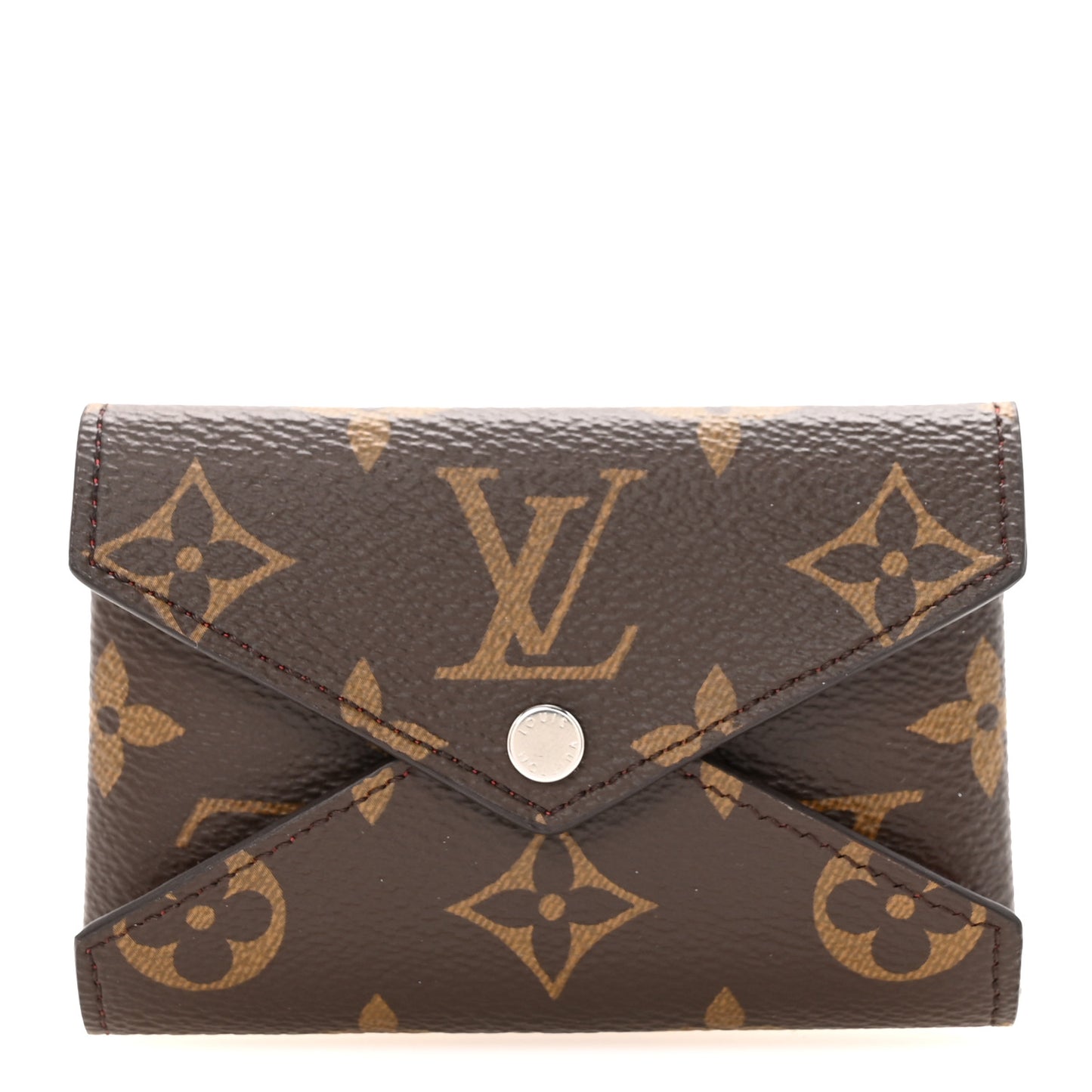 Monogram LV Colormania Kirigami Card Holder Sari Red