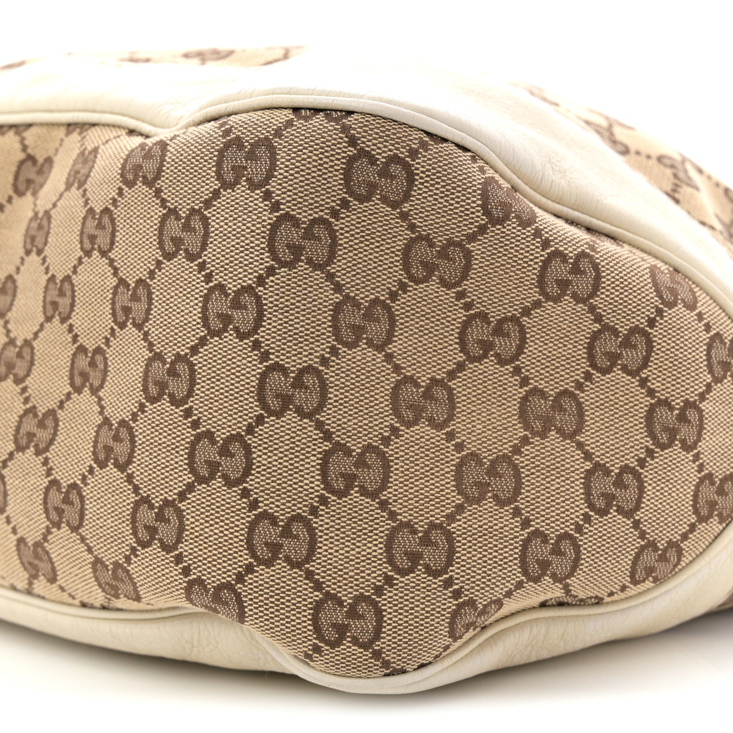 Gucci Monogram Medium Charlotte Hobo Off White 10 of 11