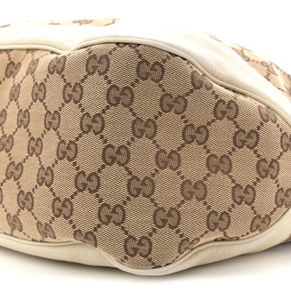 Gucci Monogram Medium Charlotte Hobo Off White 10 of 11