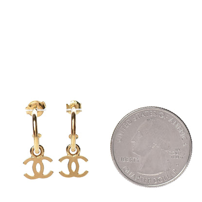 Chanel Metal Drop CC Earrings Gold 2 of 4