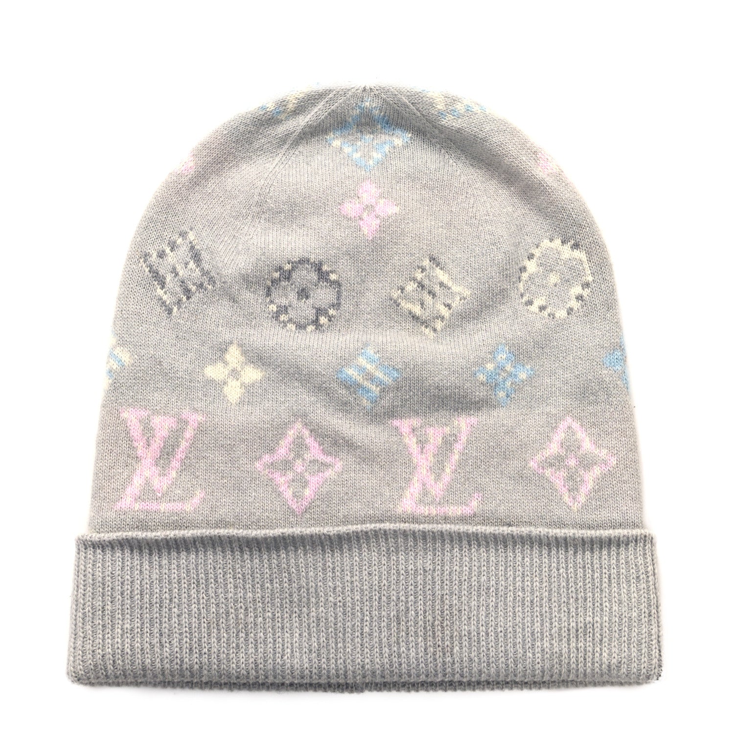 Louis Vuitton Wool Bonnet Pop Monogram Hat Grey 1 of 4