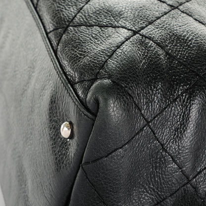Chanel Glazed Calfskin Large On The Road Tote Black 9 of 10