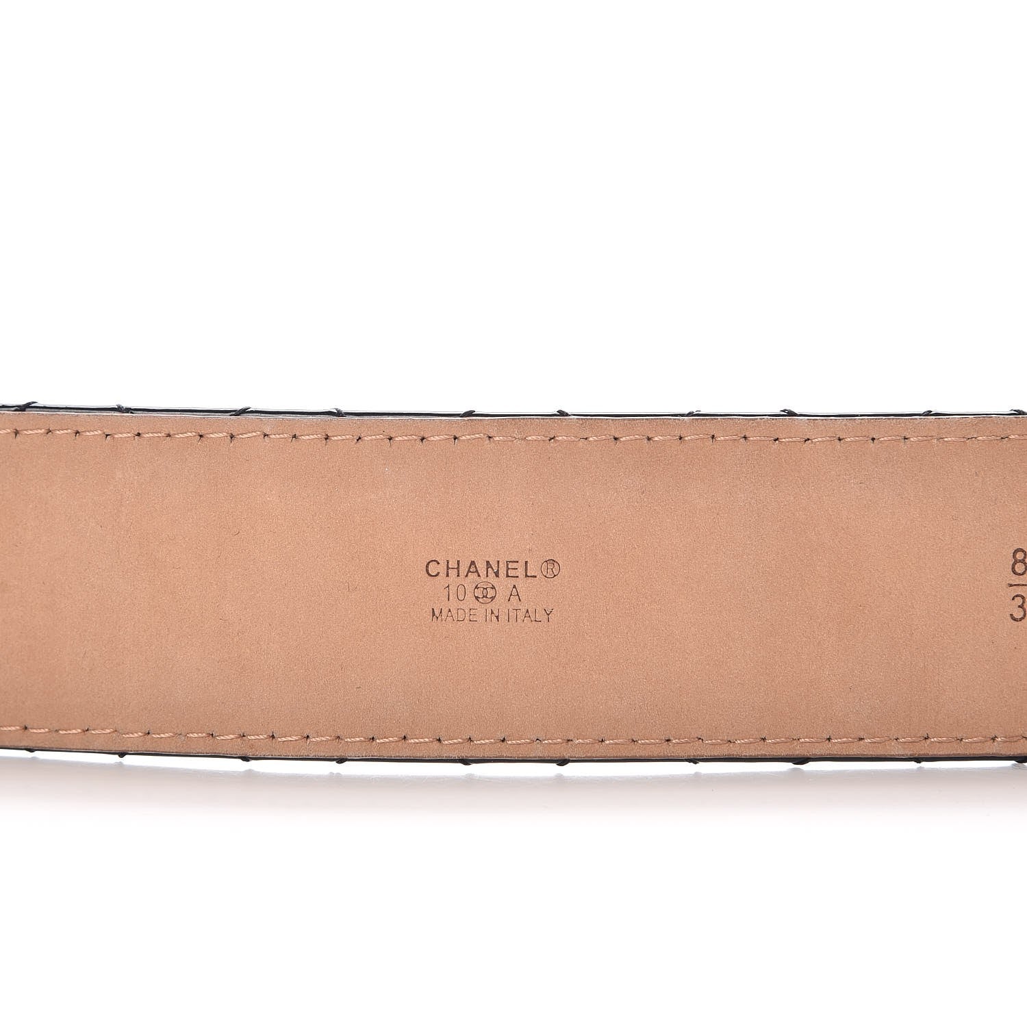 Chanel Patent Quilted CC Logo Wide Belt 85 34 Black 6 of 8