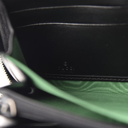 Gucci Calfskin G Rhombus Quilted Zip Around Wallet Black 6 of 8