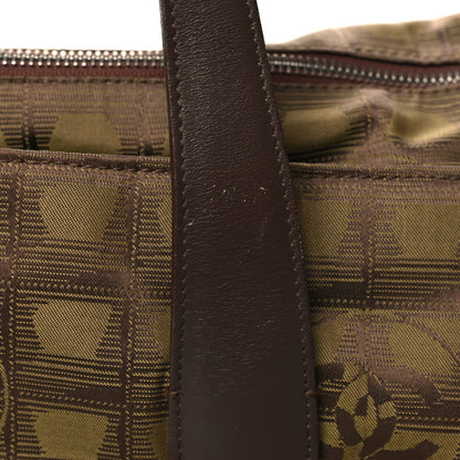 Chanel Nylon Travel Large Tote Khaki 11 of 11