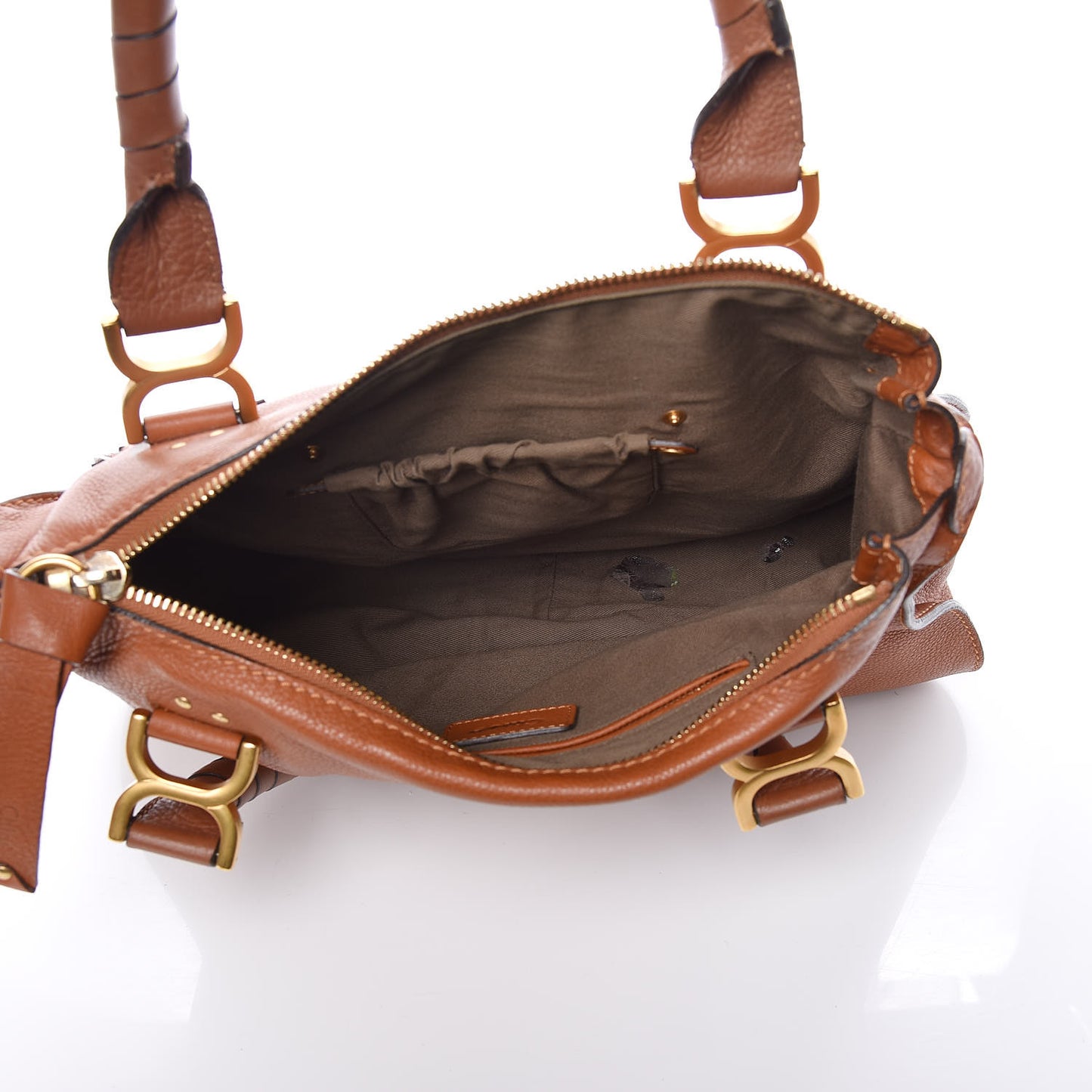 Calfskin Medium Marcie Satchel Tan