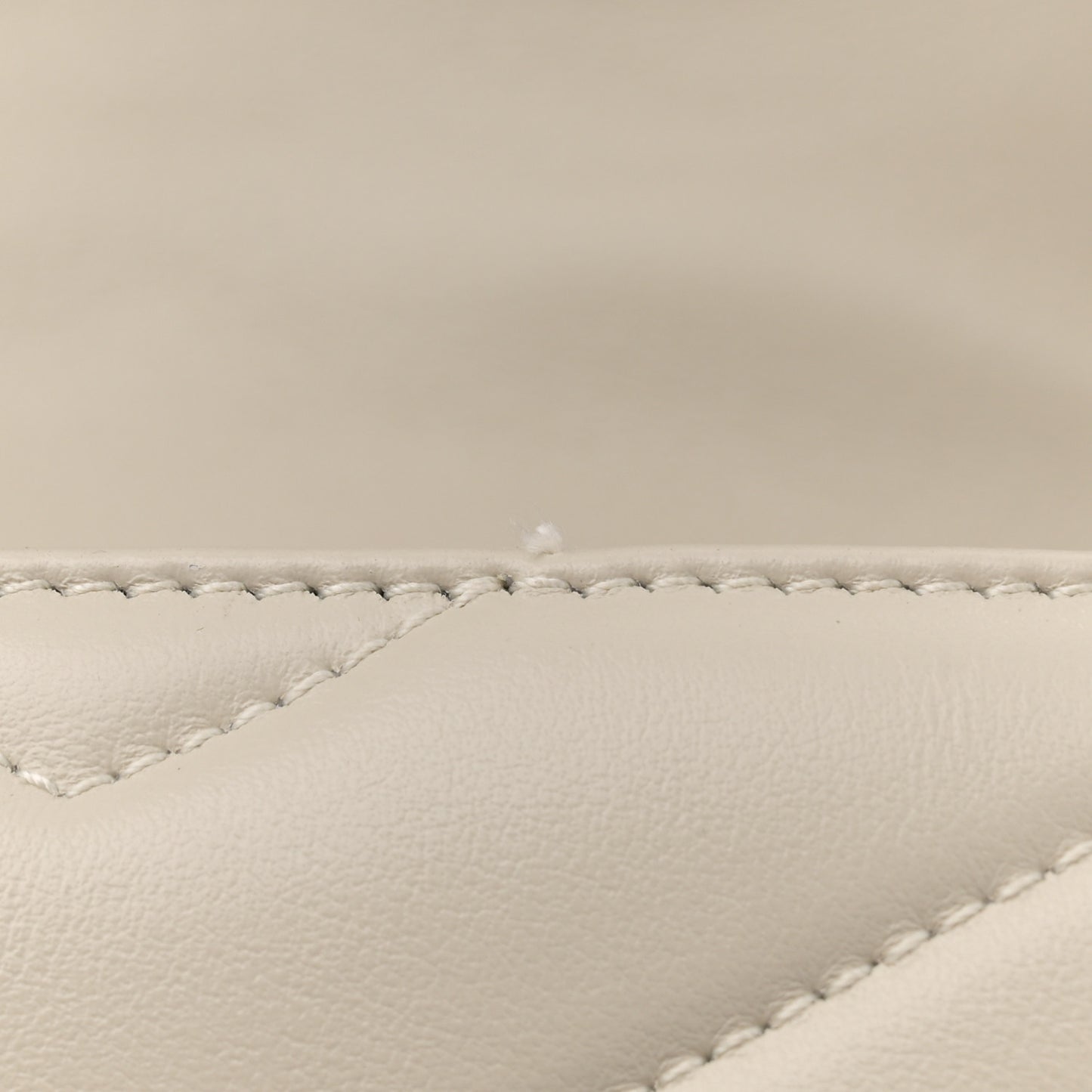 Calfskin Y Quilted Monogram Small Loulou Chain Satchel Crema Soft