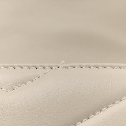 Saint Laurent Calfskin Y Quilted Monogram Small Loulou Chain Satchel Crema Soft 12 of 12