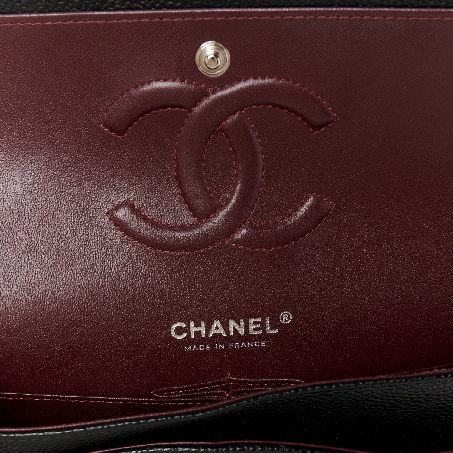 Chanel Caviar Quilted Medium Double Flap Black 6 of 12