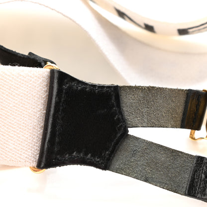 Chanel Logo Suspenders Black White 9 of 10