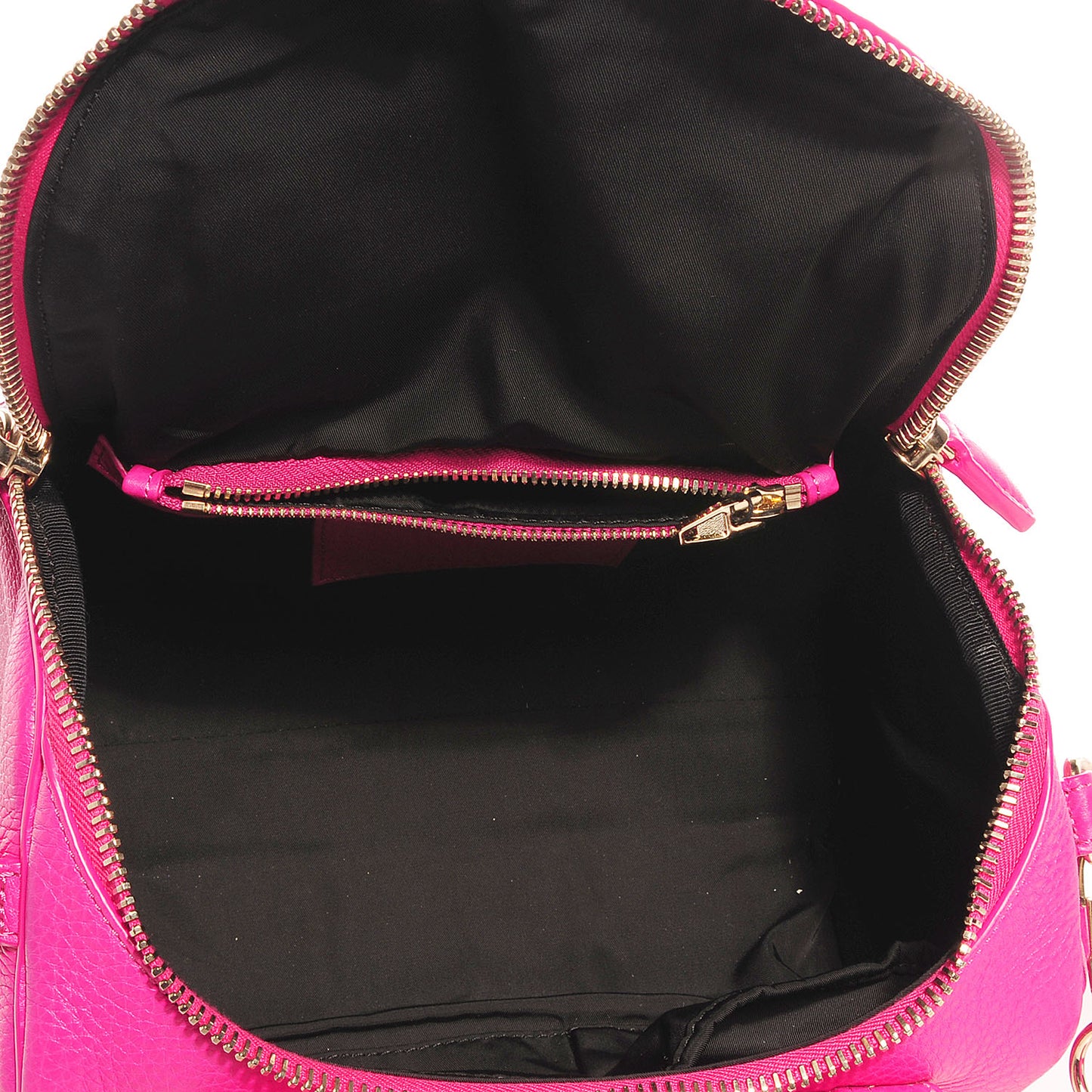 Pebbled Lambskin Rockie Flamingo with Pale Gold Hardware