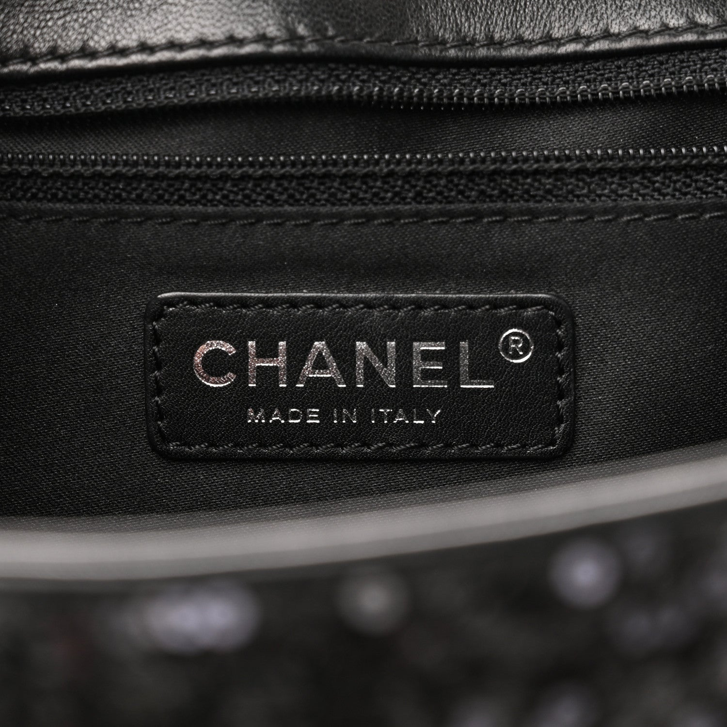 Chanel Sequin Lambskin Medium Moonlight on Water Flap Black 6 of 10