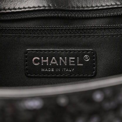 Chanel Sequin Lambskin Medium Moonlight on Water Flap Black 6 of 10
