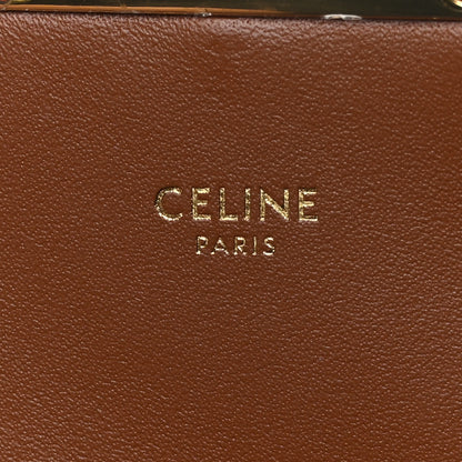 Celine Raffia Calfskin Teen Triomphe Natural Tan 6 of 8
