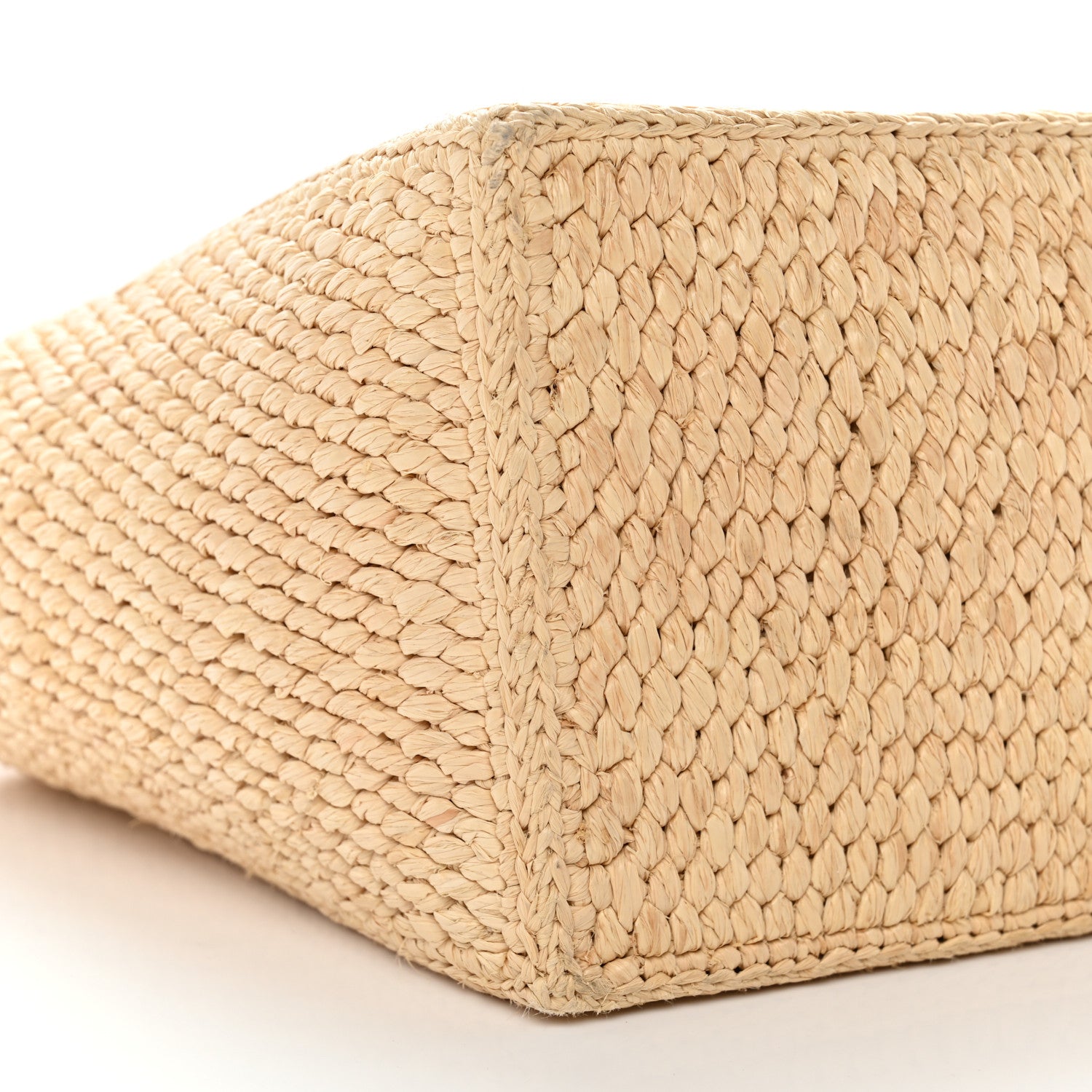 Celine Raffia Calfskin Triomphe Small Cabas Thais Tan 9 of 10