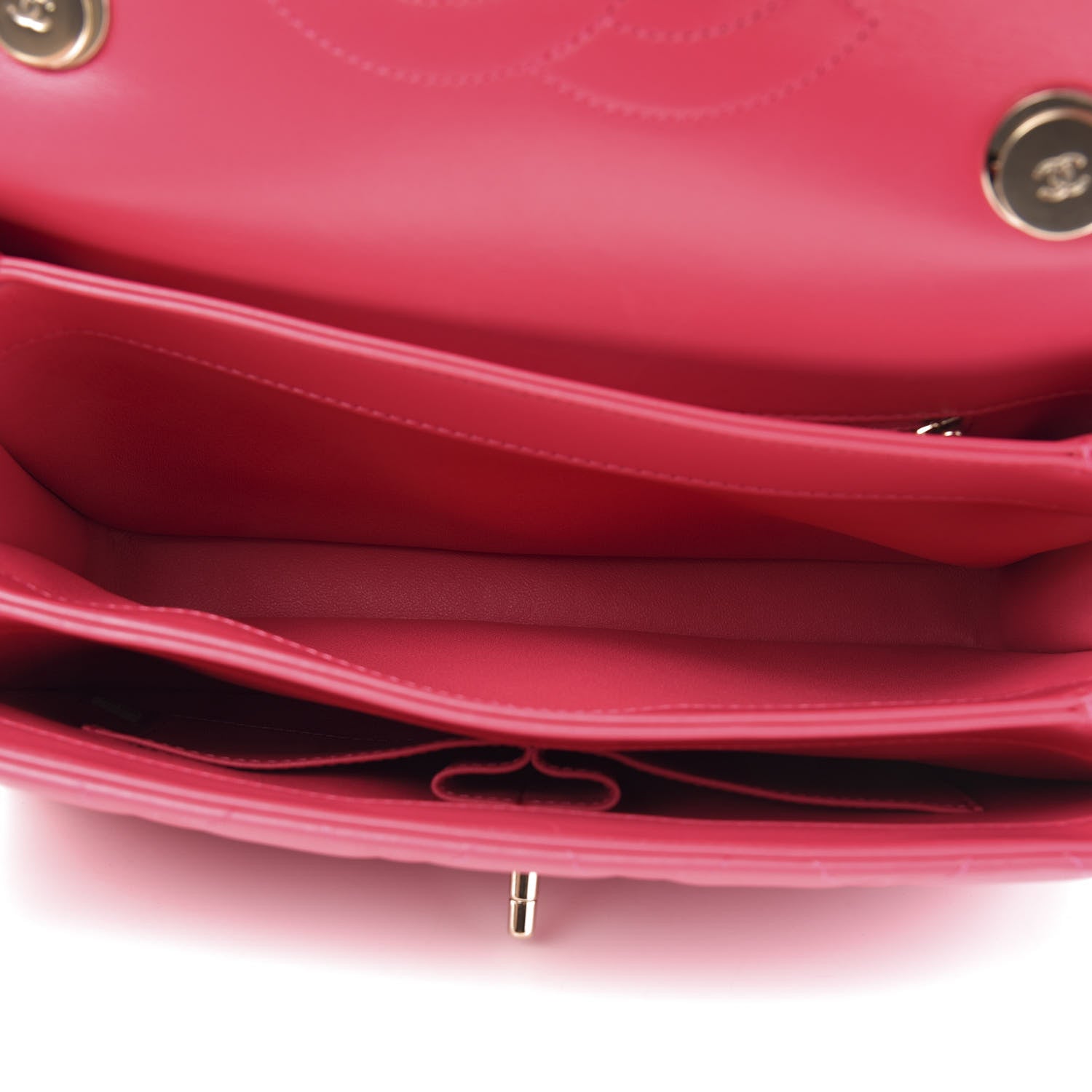 Chanel Lambskin Quilted Medium Trendy CC Flap Dual Handle Bag Dark Pink 5 of 11