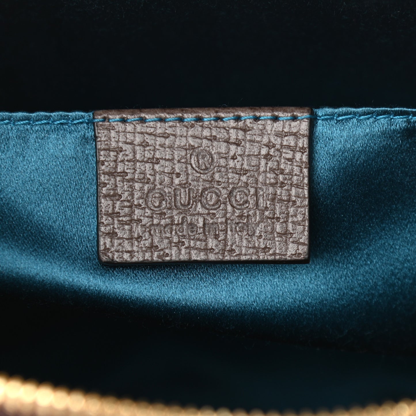 GG Supreme Monogram Textured Dollar Calfskin Web Small Ophidia Dome Shoulder Bag Beige Ebony New Acero