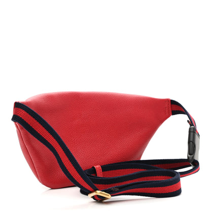 Gucci Grained Calfskin Small Logo Belt Bag Hibiscus Red 3 of 10