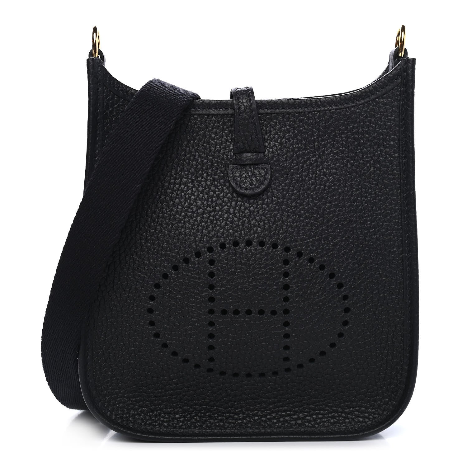 Hermes Taurillon Clemence Evelyne TPM Black 1 of 9