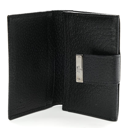 Gucci Monogram Metal Bar Compact Flap Wallet Black 5 of 8