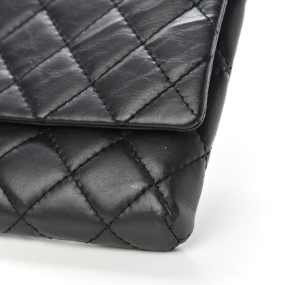 Chanel Aged Calfskin Quilted Reissue 2.55 Clutch Black 11 of 13