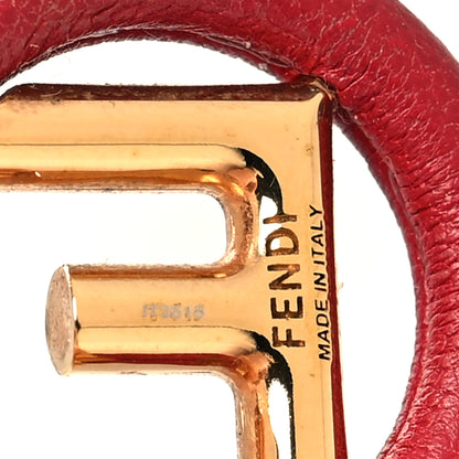 Fendi Nappa F is Fendi Hoop Earrings Red 4 of 4