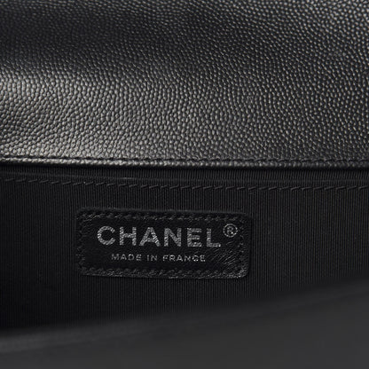 Chanel Caviar Quilted Medium Boy Flap So Black 8 of 11