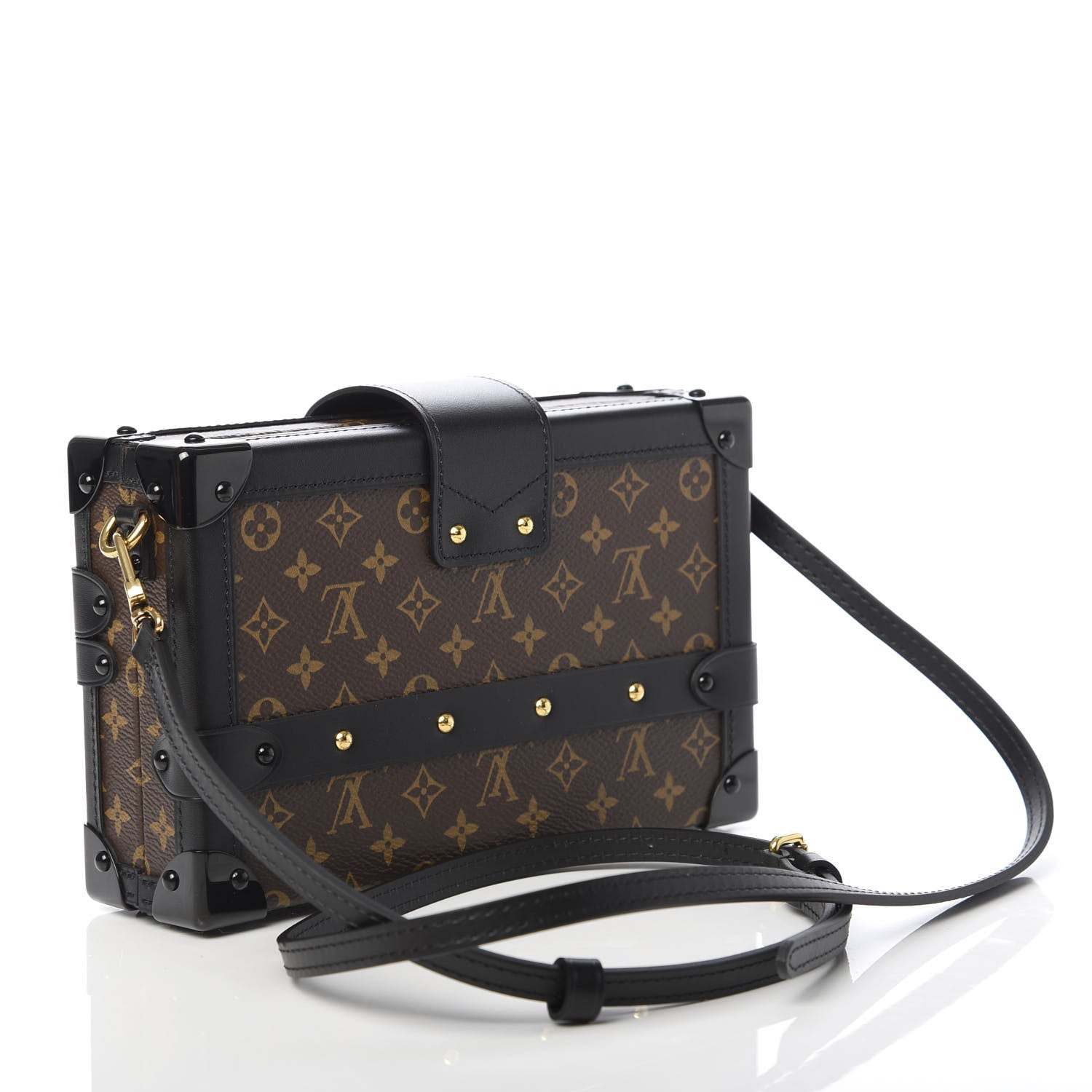 Louis Vuitton Monogram Petite Malle Black 3 of 12