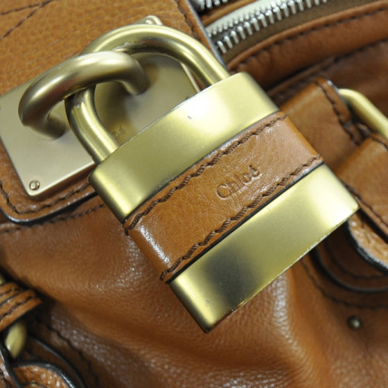 Chloe Leather Paddington Satchel Camel 16 of 17
