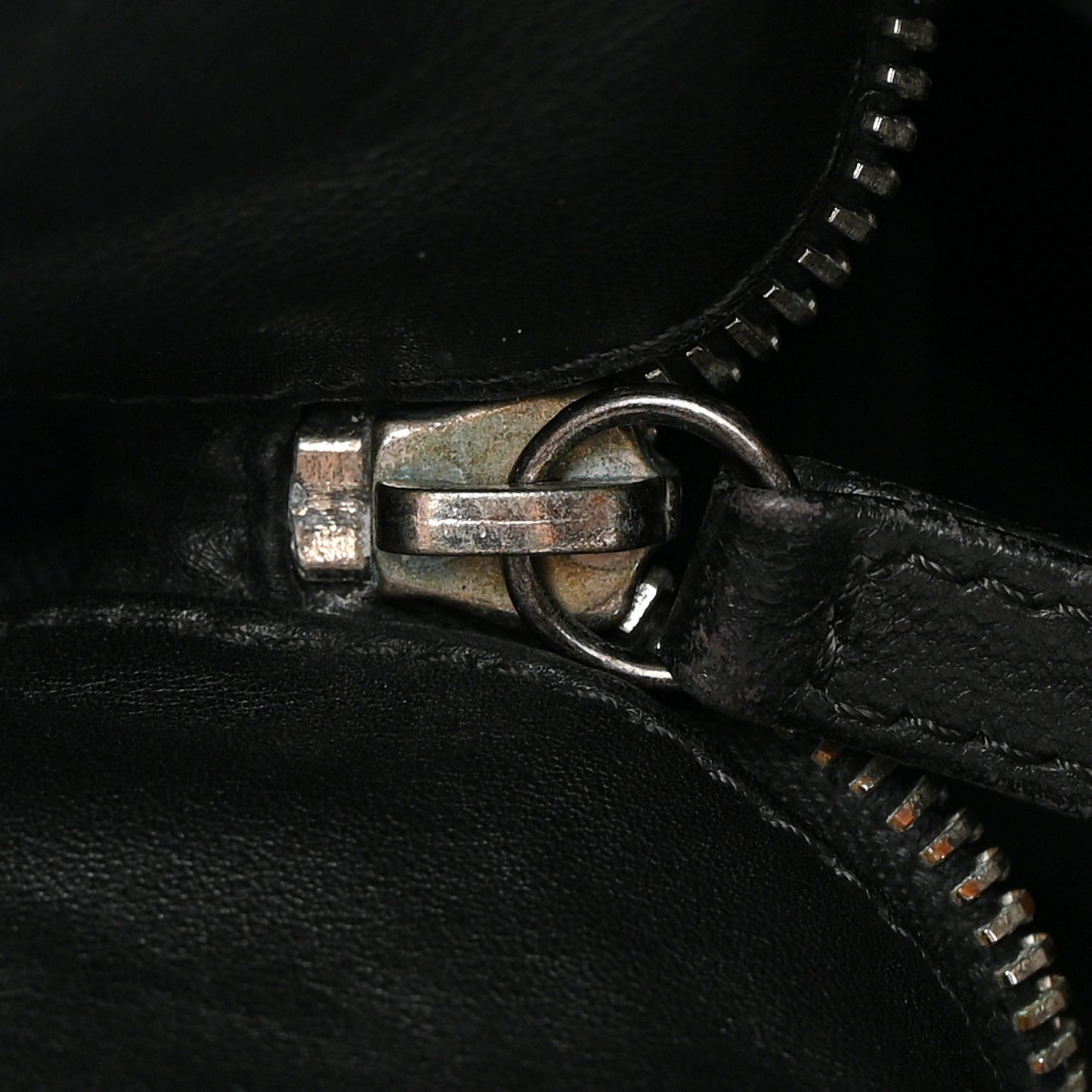 Iridescent Calfskin Quilted In The Mix Shopping Tote Black