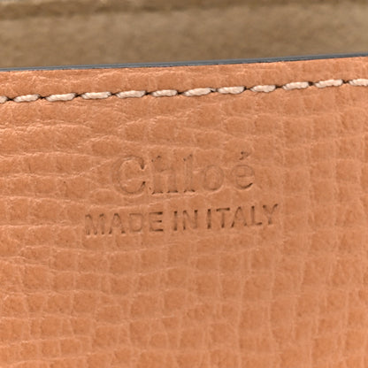 Chloe Grained Calfskin Lambskin Mini Bi-Color Drew Shoulder Bag Wet Sand Sunflower 6 of 11