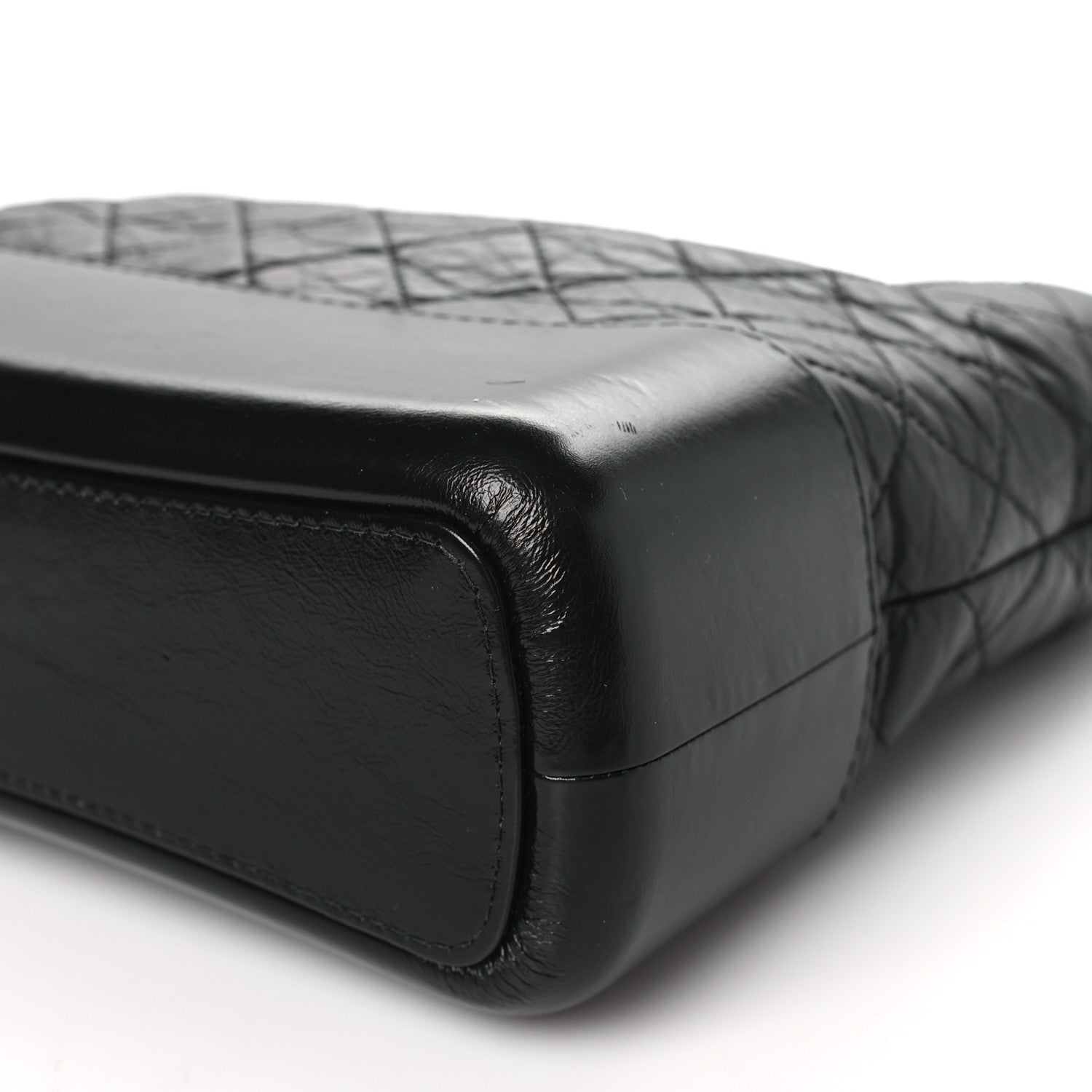 Chanel Aged Calfskin Quilted Medium Gabrielle Hobo Black 10 of 11