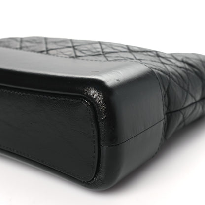 Chanel Aged Calfskin Quilted Medium Gabrielle Hobo Black 10 of 11