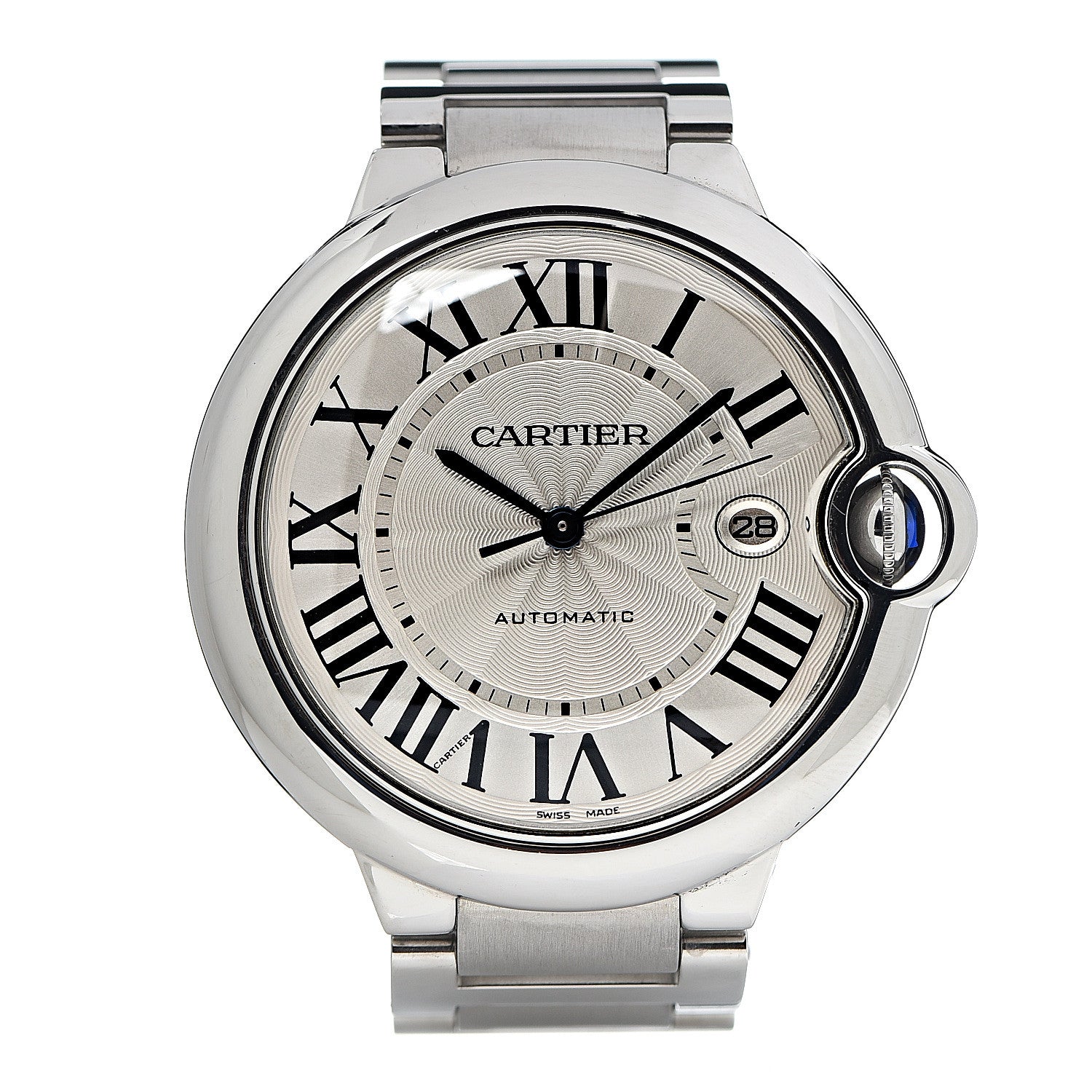 Cartier Stainless Steel 42mm Ballon Bleu De Automatic Watch 1 of 5