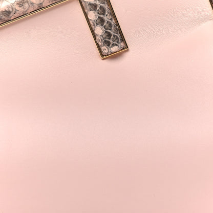 Fendi Shiny Nappa Snakeskin Small Fendi First Rosa Confetto Cipria 8 of 10
