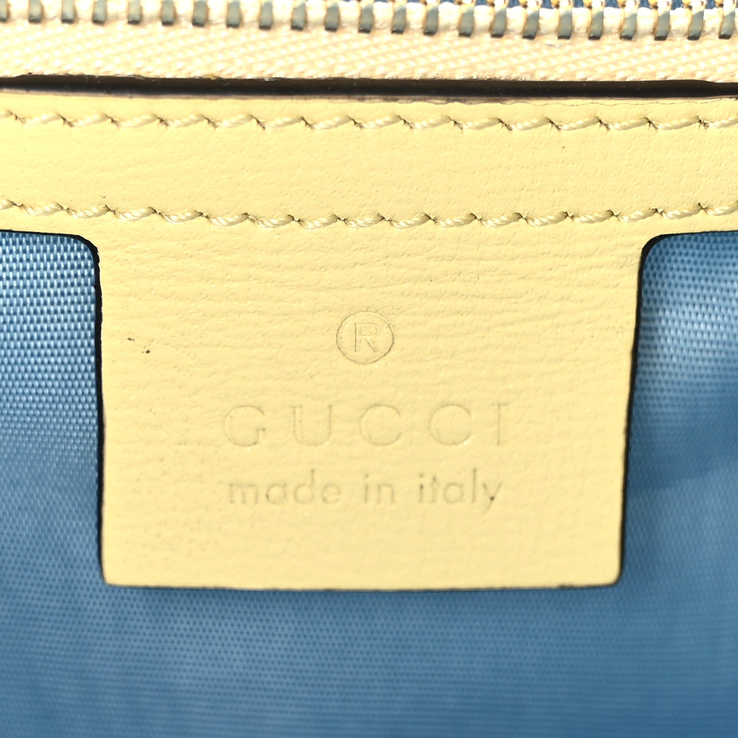 Gucci Textured Calfskin Medium Torchon GG Ring Shoulder Bag Butter 6 of 9