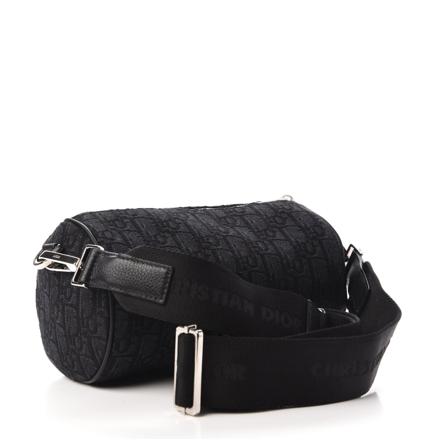 Oblique Roller Messenger Bag Black