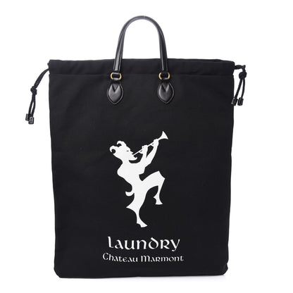Gucci Canvas Chateau Marmont Drawstring Tote Black 1 of 8