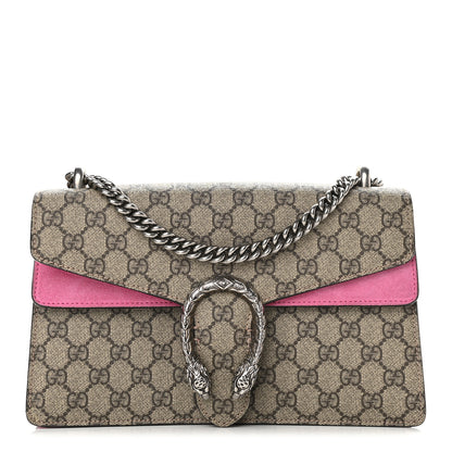 Gucci GG Supreme Monogram Small Dionysus Shoulder Bag Pink 1 of 11