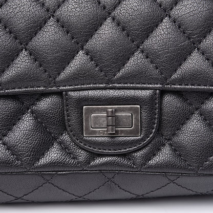 Chanel Sheepskin Quilted 2.55 Reissue Mini Flap Dark Grey 9 of 10