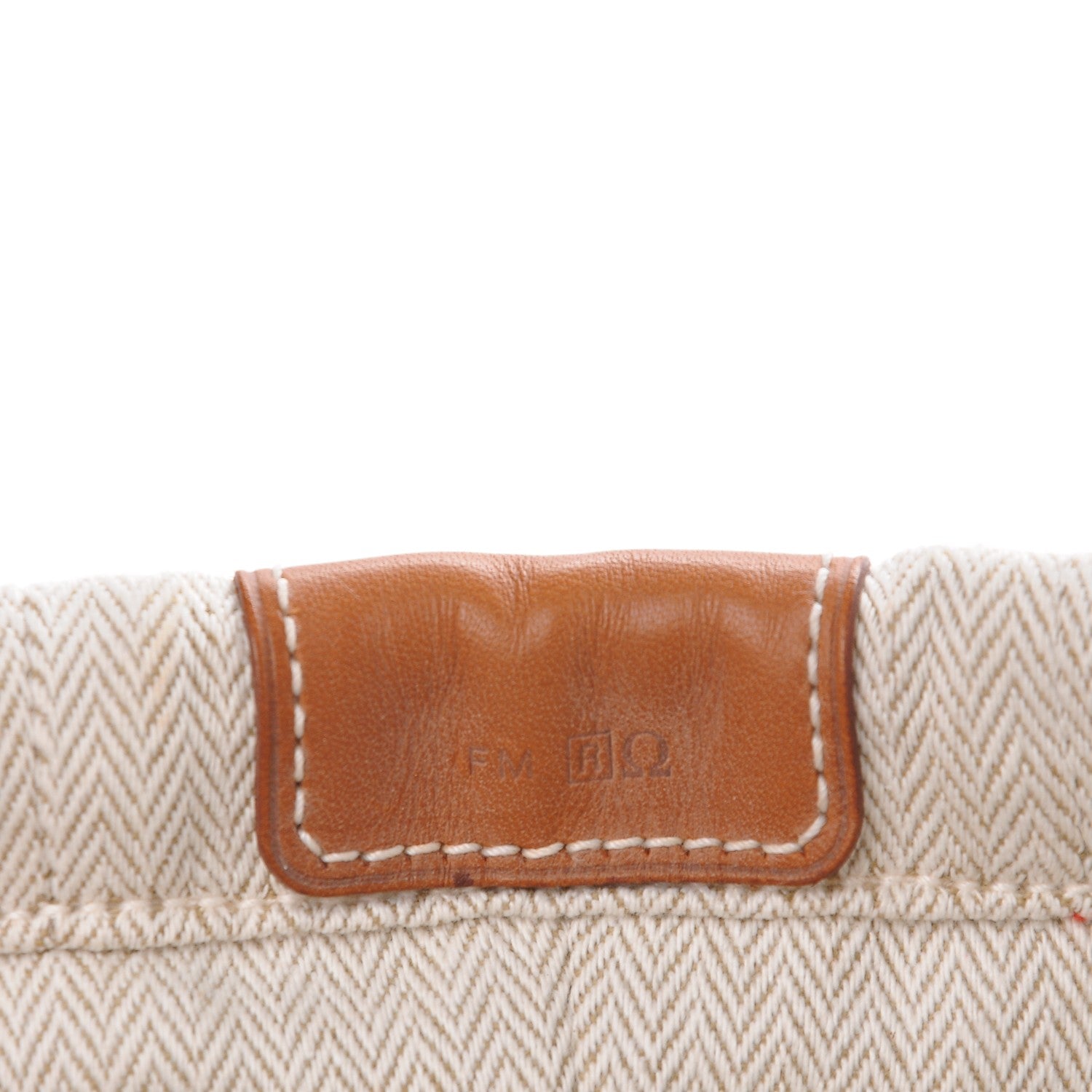 Hermes Canvas Barenia Fourbi 20 PM Pouch Naturel Fauve 6 of 7