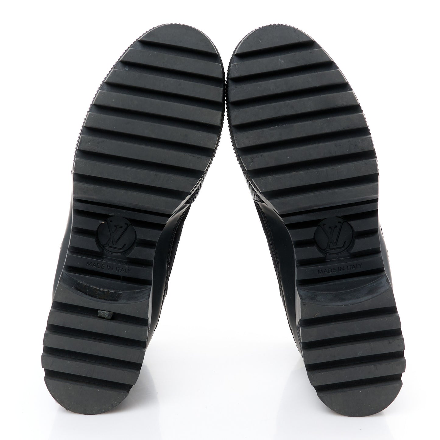 Suede Calfskin Mesh Logo Laureate Platform Desert Boots 37 Black